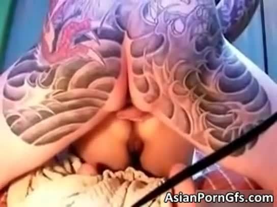 Nasty asian babe gets pounded hard